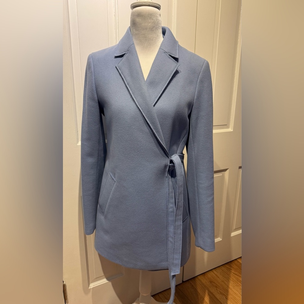 Banana Republic ITALIAN WOOL BLEND MELTON WRAP COAT